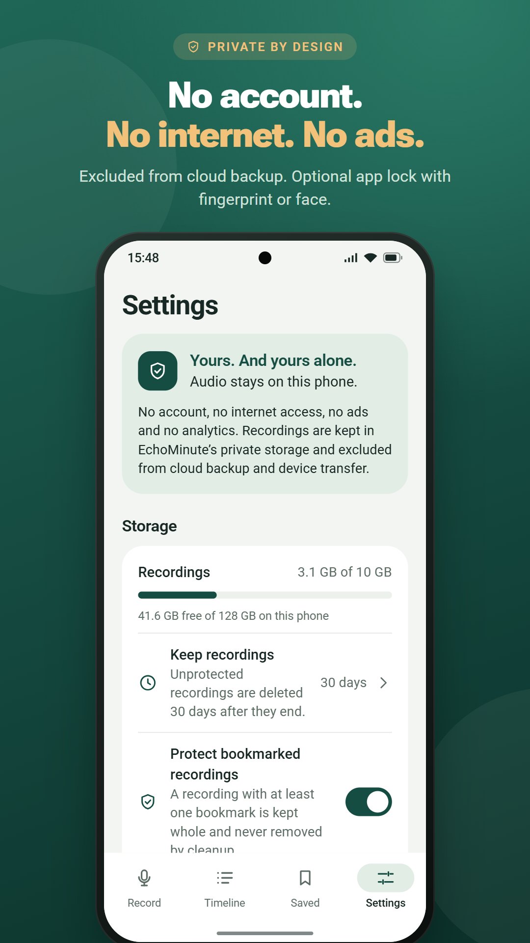 EchoMinute - Voice Recorder screenshot 7