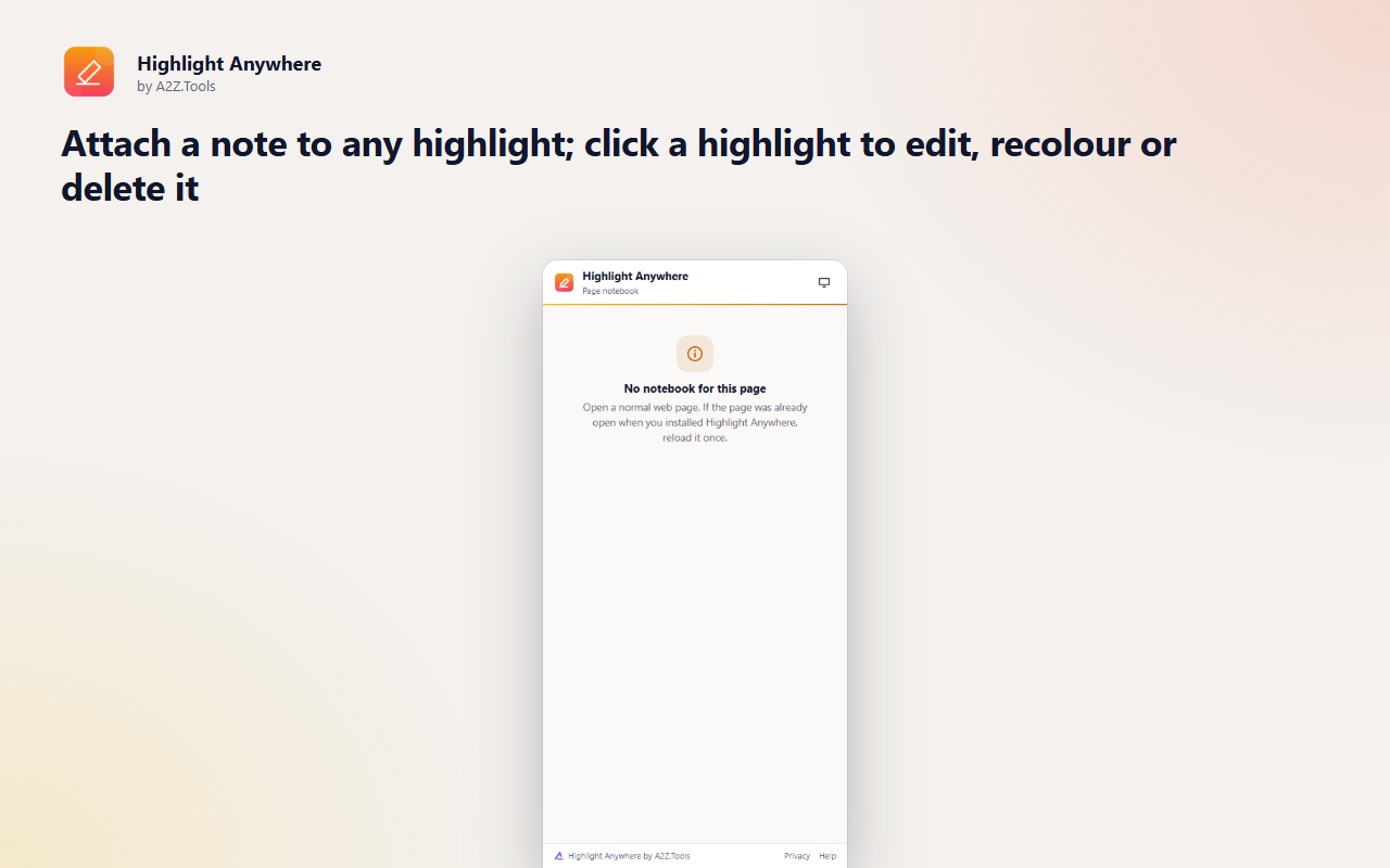 Highlight Anywhere: sidepanel