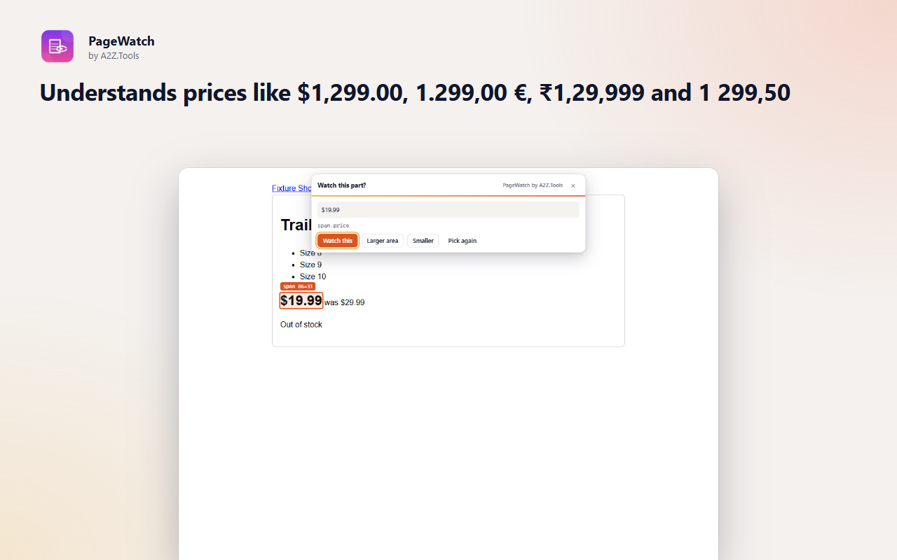 PageWatch: picker
